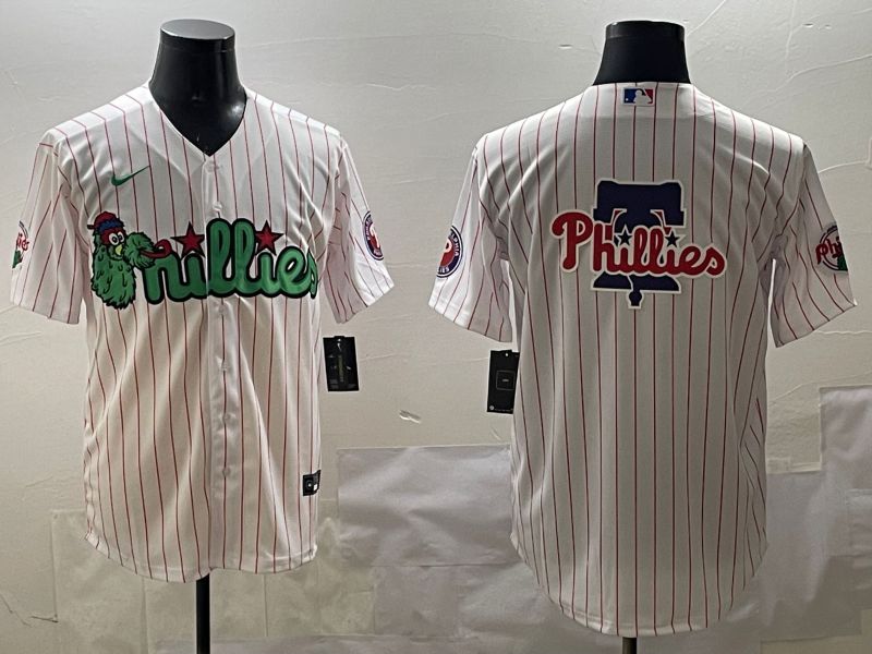 Men Philadelphia Phillies Blank White Stripe Joint Name 2025 Nike MLB Jersey style 3->philadelphia phillies->MLB Jersey